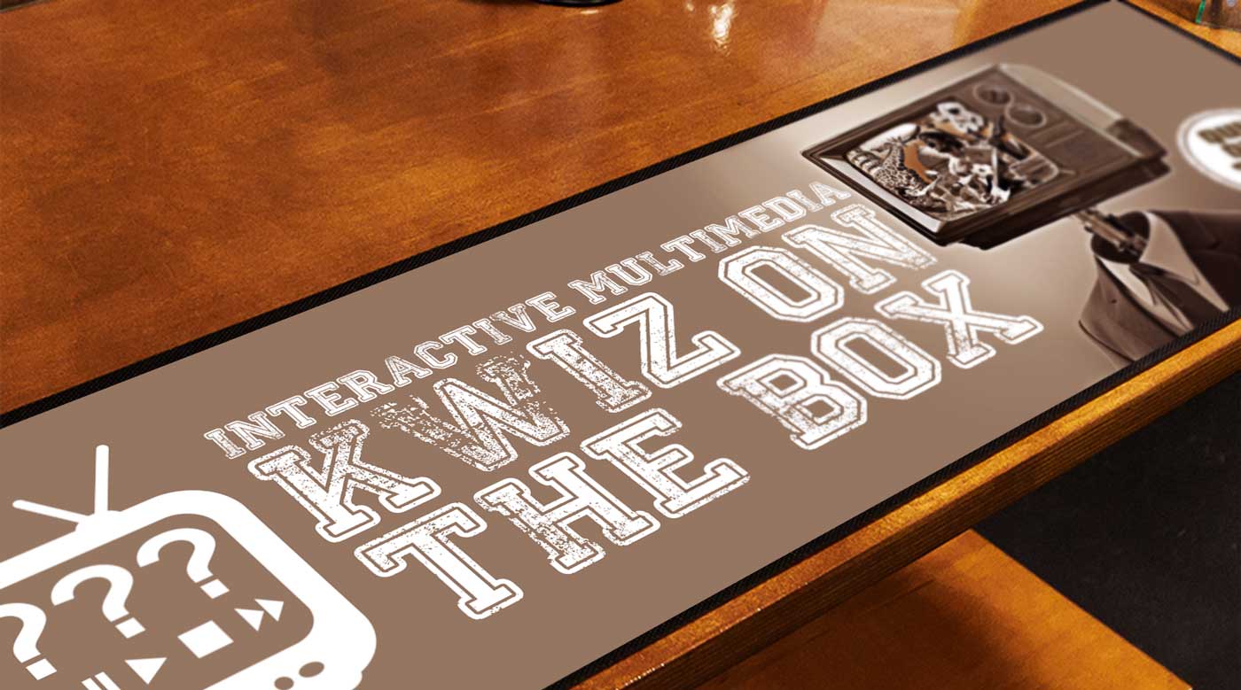 Kwiz on the box bar runner northview creative